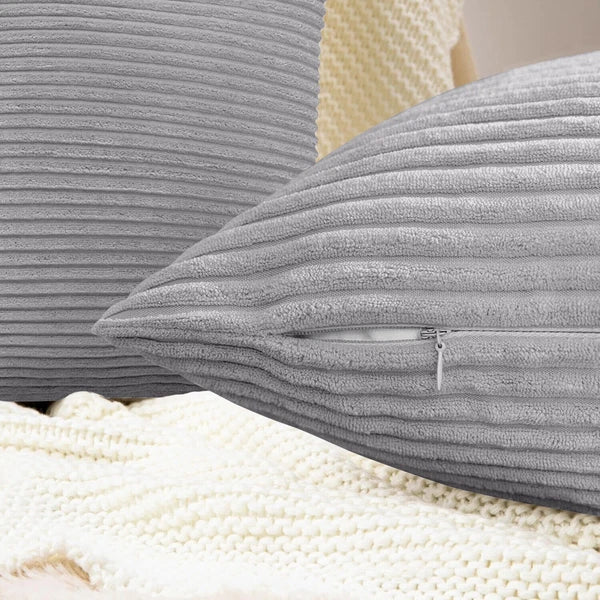 Pack of 1,2,4,6 Velvet Filled Cushion Covers 18x18 Sofa Decor Throw Pillow Cases