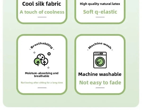 Solid Color Ice Silk Sofa Cushion Covers Universal Seat Pad Non-slip L Shaped