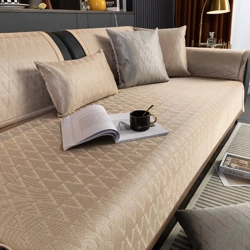 Modern Simplicity Ice Silk Cooling Mat Sofa Cushion Summer Pad Sofa Cover