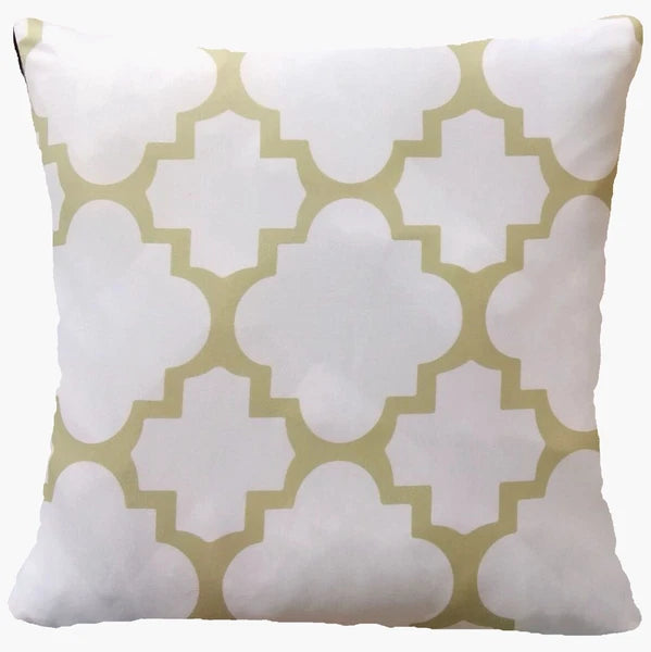 Beige Cushion COVER Khaki White Gray Bed Sofa Soft Plaid Pillow Case 18x18" USA