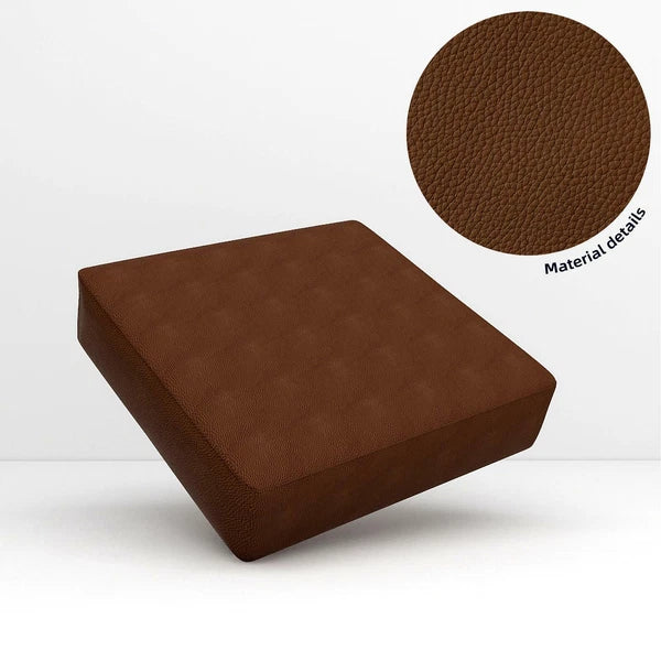Pb010 Cushion Cover*Middle Brown*Faux Leather synthetic Litchi Skin Sofa Seat