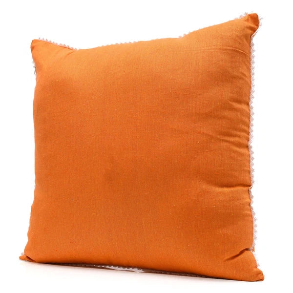 Cotton Cushion Cover Home Sofa Decor Throw Pillow Case Covers Solid with Lace