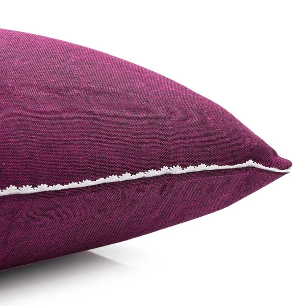 Cushion Covers Case Cotton Throw Pillow Cover Sofa Home Decor Solid with Lace-S5