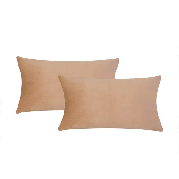 Plain Velvet Cushions Covers 30x51 cm Luxury Soft Velvet Sofa Bed Pillow Cases