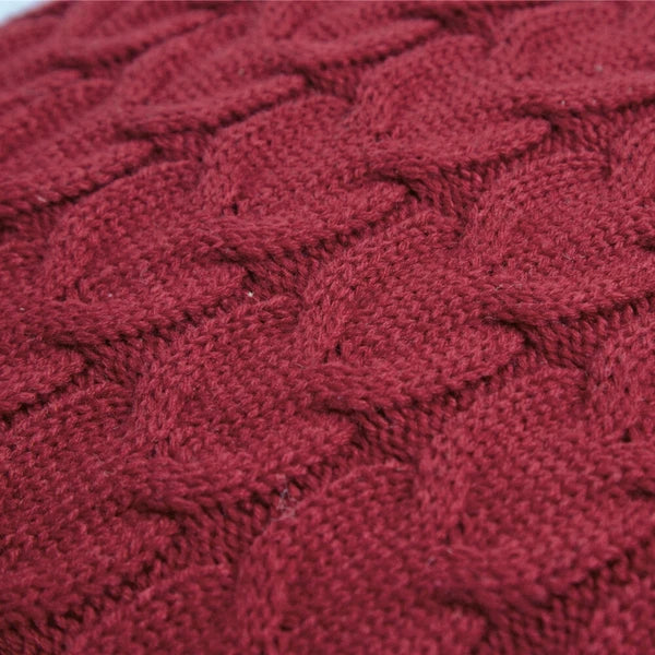 Knitted Pillow Cover Pillowcase Coreless Pillow Cushion Throw Sofa Car Bed Decor