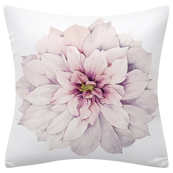 PILLOW COVER Floral Flower Decorative Double Sided Soft Sofa Cushion Case 18x18"