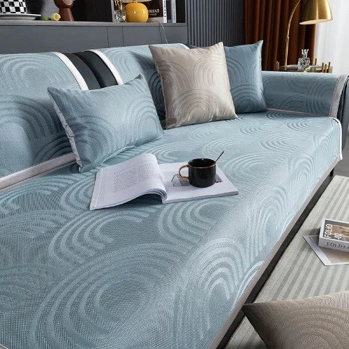 Modern Simplicity Ice Silk Cooling Mat Sofa Cushion Summer Pad Sofa Cover