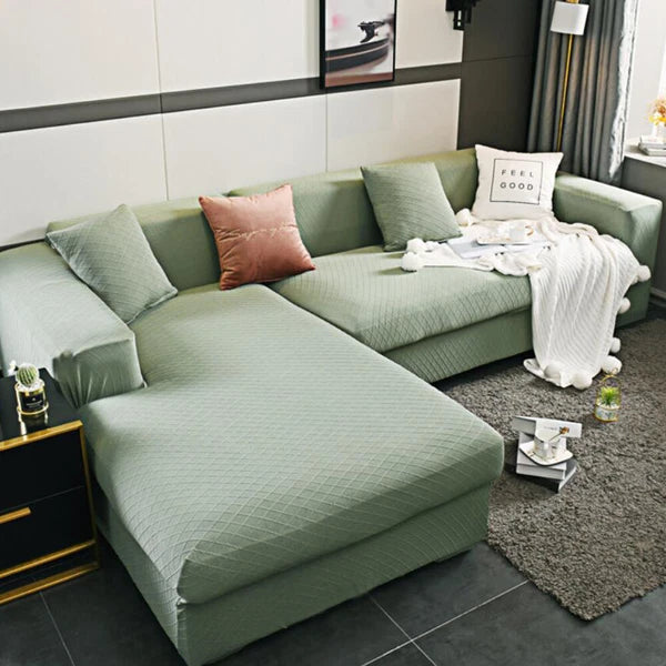 Elastic Sofa Bed Pillowcase Square Chair Cushion Waist Back Cover Home Decor 1pc