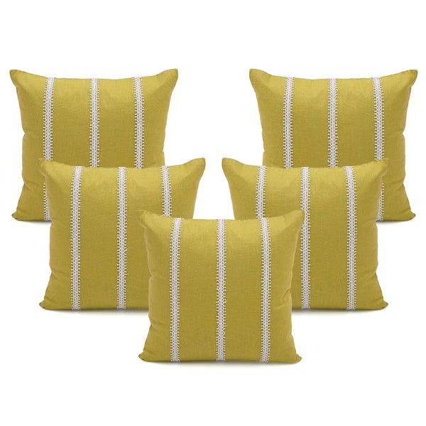 Cotton Pillow Cover Cushion Case Home Sofa Couch Bed Decor Square Covers Set 5