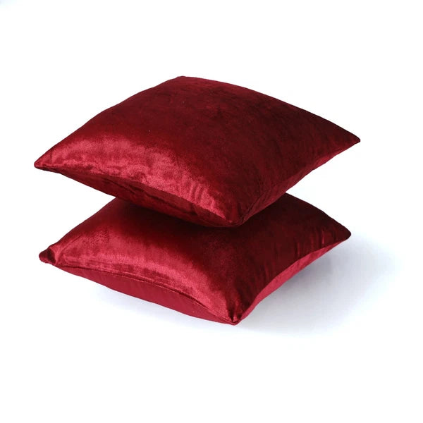 Pack of 4 Plush Velvet Cushion Covers Extra Soft Sofa Throw Pillow Cases 17"x17"