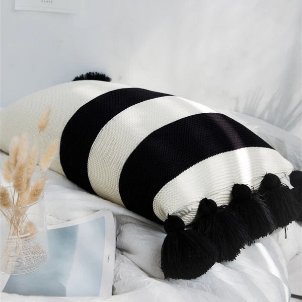 Knitted Throw Pillowcase Sofa Office Waist Cushion Soft Pillow Cover Home Decor