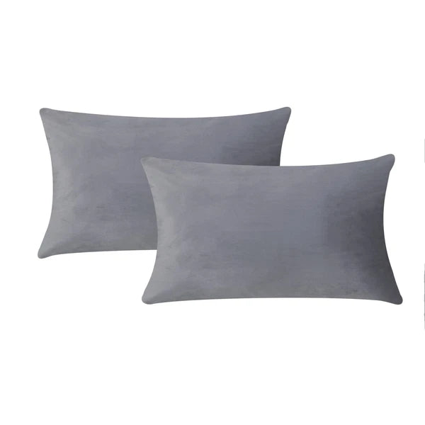 Plain Velvet Cushions Covers 30x51 cm Luxury Soft Velvet Sofa Bed Pillow Cases