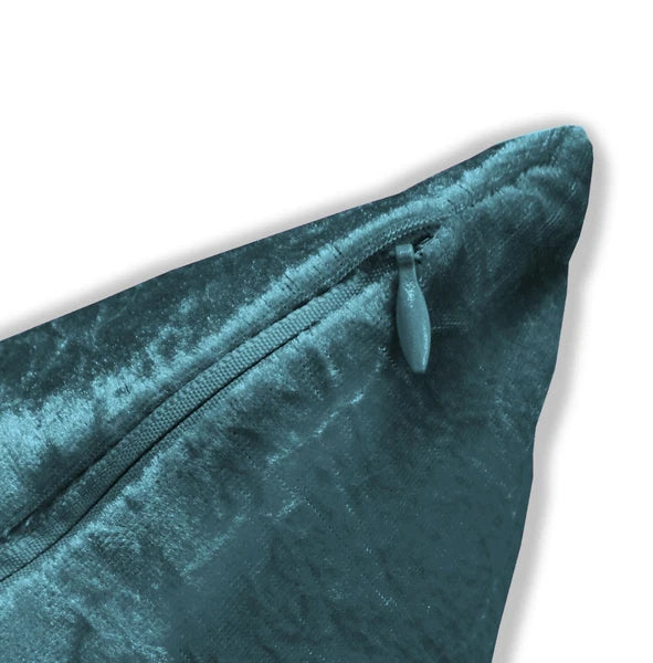 Mv18 Dark Teal Crushed Velvet Sofa Seat Patio Bench Cushion Bolster Cover/Runner