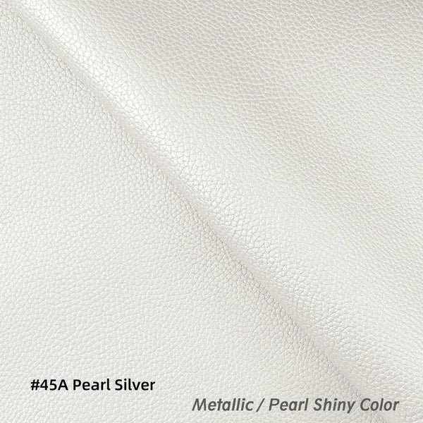 Pb045A Cushion Cover*Pearl White*Faux Leather synthetic Litchi Skin Sofa Seat