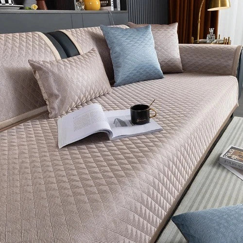 Modern Simplicity Ice Silk Cooling Mat Sofa Cushion Summer Pad Sofa Cover