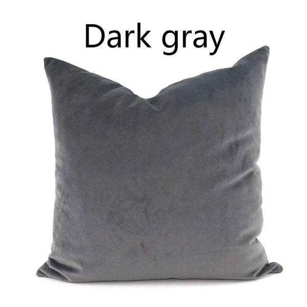 Velvet Pillow Case Waist Throw Cushion Cover Home Office Sofa Chair Bed Decor