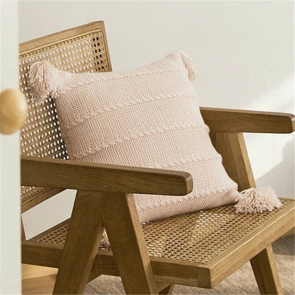 Soft Knitted Cushion Pillow Case Pillows Covers Sofa Bed Office Throw Home Decor