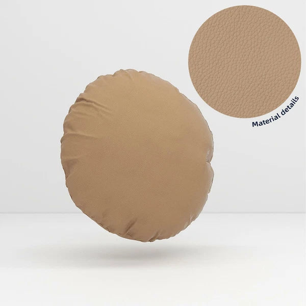 Pb031Cushion Cover*Nude Tan*Faux Leather synthetic Litchi Skin Box Sofa Seat