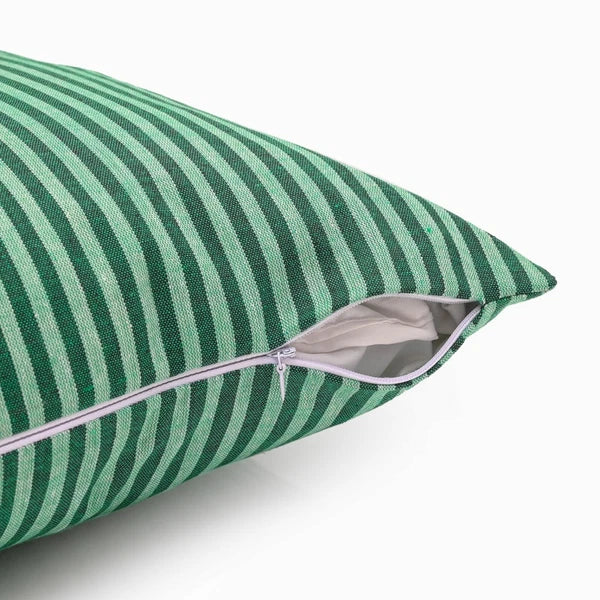 Cotton Cushion Covers Throw Pillow Cover Case Striped Home Sofa Decor-Set of 2