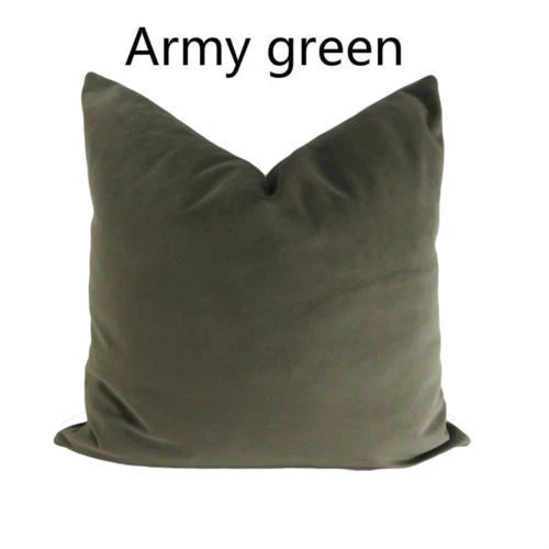 Velvet Pillow Case Waist Throw Cushion Cover Home Office Sofa Chair Bed Decor