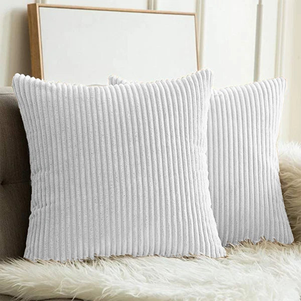 Pack of 1,2,4,6 Velvet Filled Cushion Covers 18x18 Sofa Decor Throw Pillow Cases