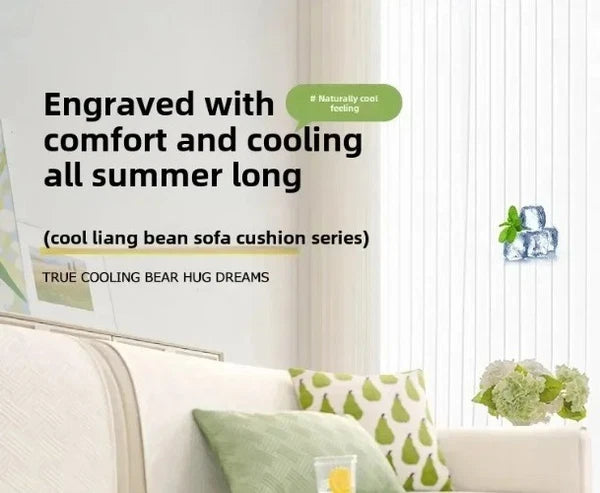 Ice Silk Sofa Seat Cover Nordic Style Universal Sofa Slipcovers for Living Room