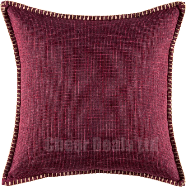 Cushion Cover 18inch 45cm Luxury Pillow Case Linen Trim Sofa Home Nylore Brand
