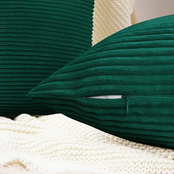 Pack of 1,2,4,6 Velvet Filled Cushion Covers 18x18 Sofa Decor Throw Pillow Cases