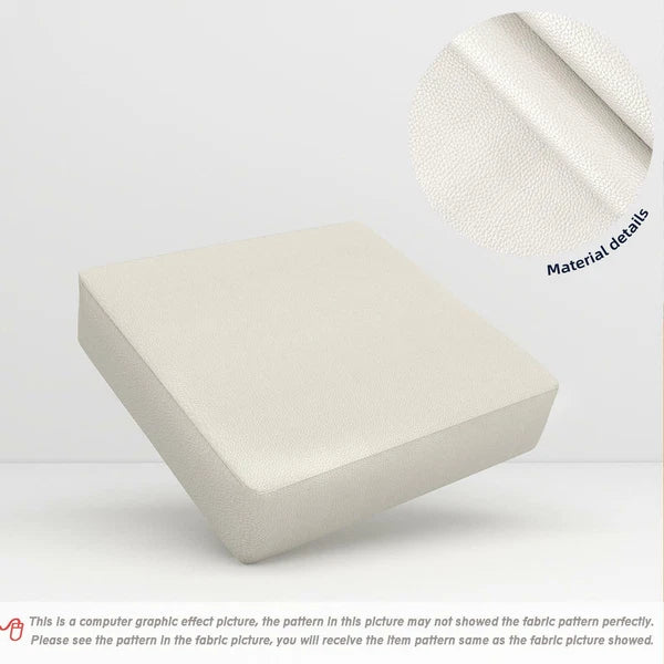 Pb045A Cushion Cover*Pearl White*Faux Leather synthetic Litchi Skin Sofa Seat