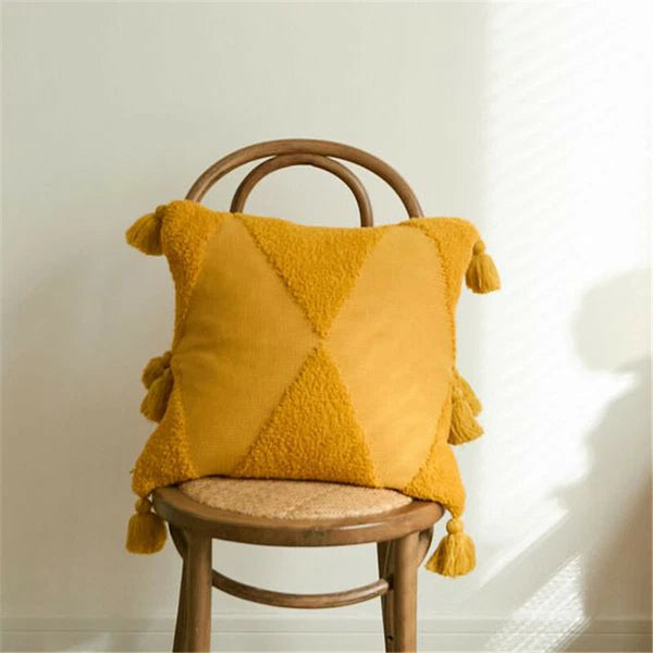Tassel Cushion Cover Knitted Pillow Covers Pillowcase Sofa Throw Bed Home Decor