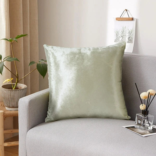 Pack of 4 Plush Velvet Cushion Covers Extra Soft Sofa Throw Pillow Cases 17"x17"