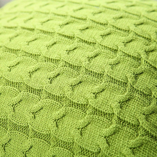Knitted Cushion Cover Pillowcase Sofa Bed Throw Waist Pillows Case Home Decor