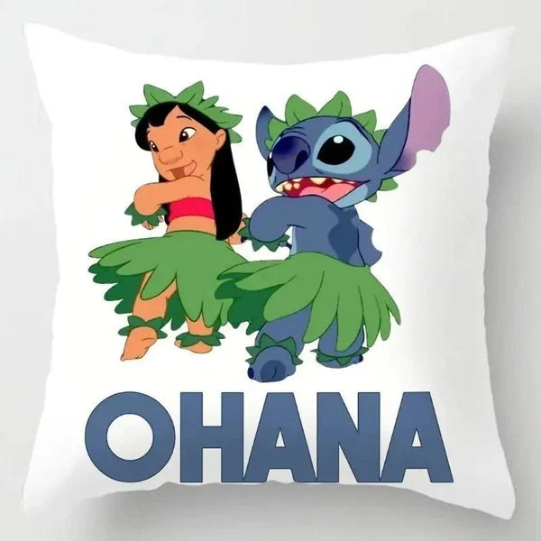 Disney Stitch Pillowcase โ Anime Kawaii Double-Sided Print Pillow Cover for Kids
