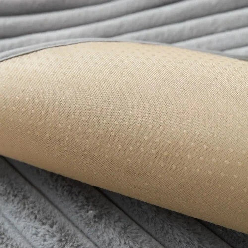 Rabbit Plush Quilted Sofa Towel Winter Warm Thick Plush Couch Cover L-shaped