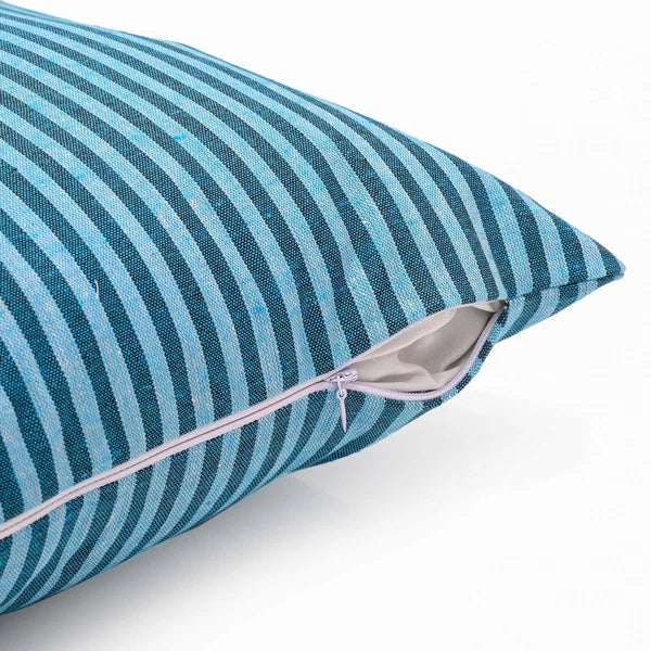 Cotton Cushion Covers Throw Pillow Cover Case Striped Home Sofa Decor-Set of 2