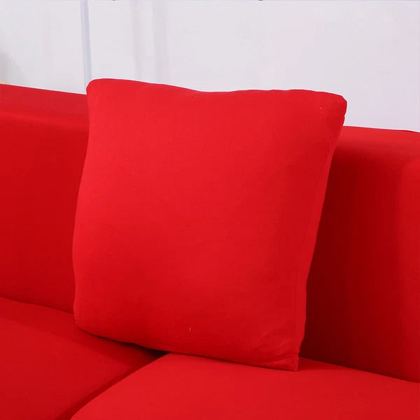 Armless Sofa Bed Cover Stretch Slipcover Solid Protector Spandex Plush Trim