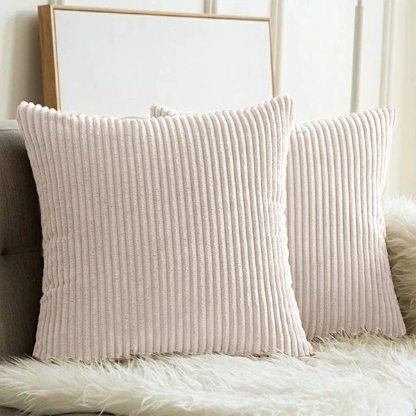 Pack of 1,2,4,6 Velvet Filled Cushion Covers 18x18 Sofa Decor Throw Pillow Cases