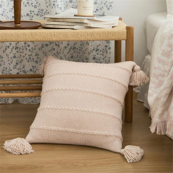 Soft Knitted Cushion Pillow Case Pillows Covers Sofa Bed Office Throw Home Decor