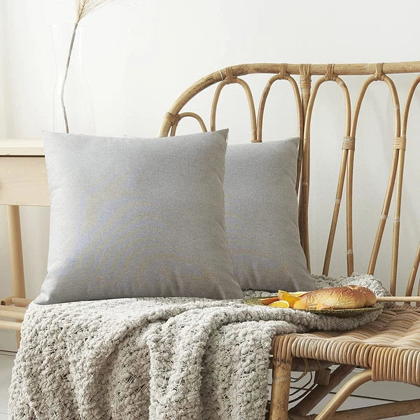 Outdoor Waterproof Cushion Cover Square Pillow Cases for Patio Tent Couch Sofa