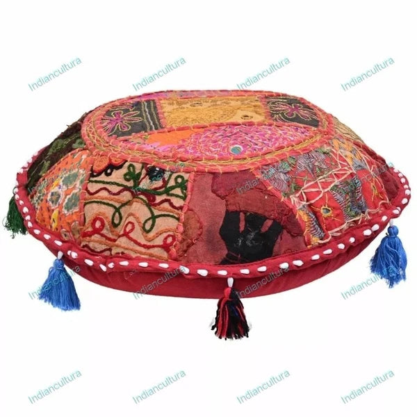 Ethnic Cushion Cover Indian Handmade Patchwork Hippie Sofa Car Pillow Case