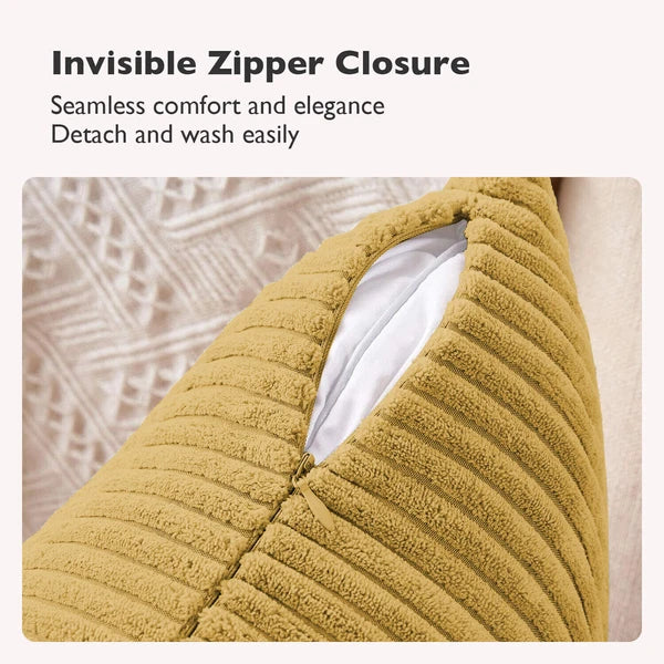 Pack of 1,2,4,6 Velvet Filled Cushion Covers 18x18 Sofa Decor Throw Pillow Cases