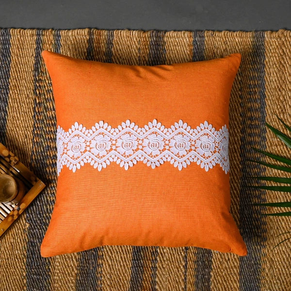 Home Decor Cushion Cover Sofa Decorative Throw Pillowcase Covers Solid with Lace