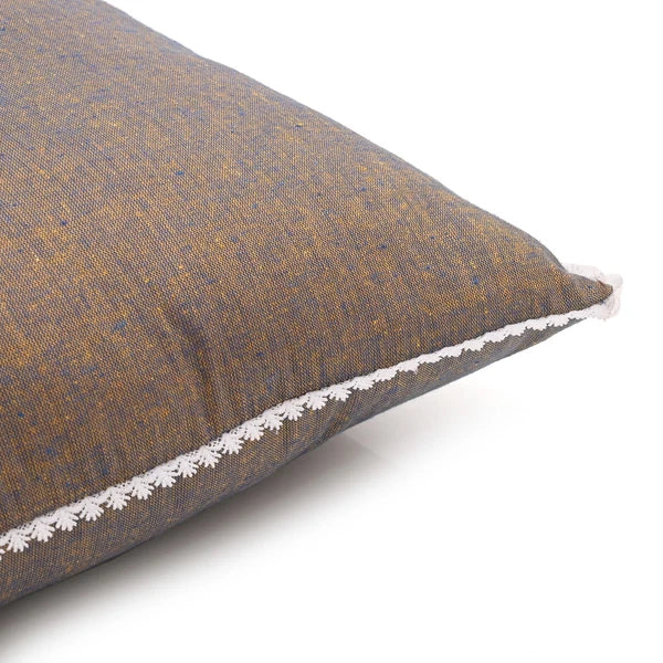 Pillow Covers Cotton Throw Cushion Case Cover Sofa Home Decor Solid with Lace-S2