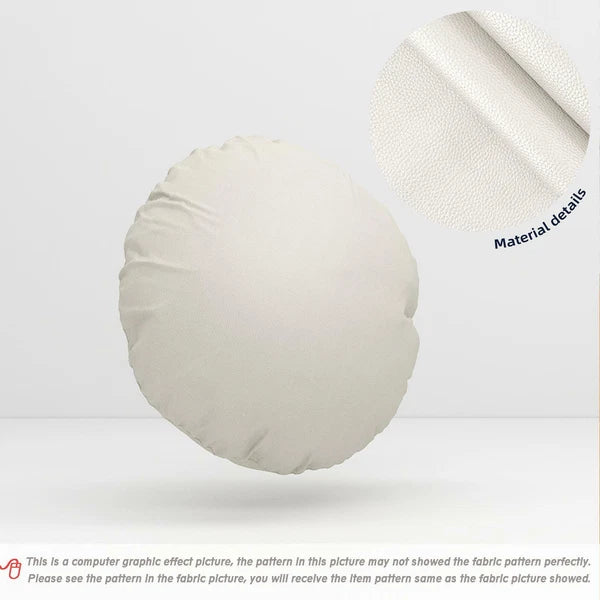 Pb045A Cushion Cover*Pearl White*Faux Leather synthetic Litchi Skin Sofa Seat