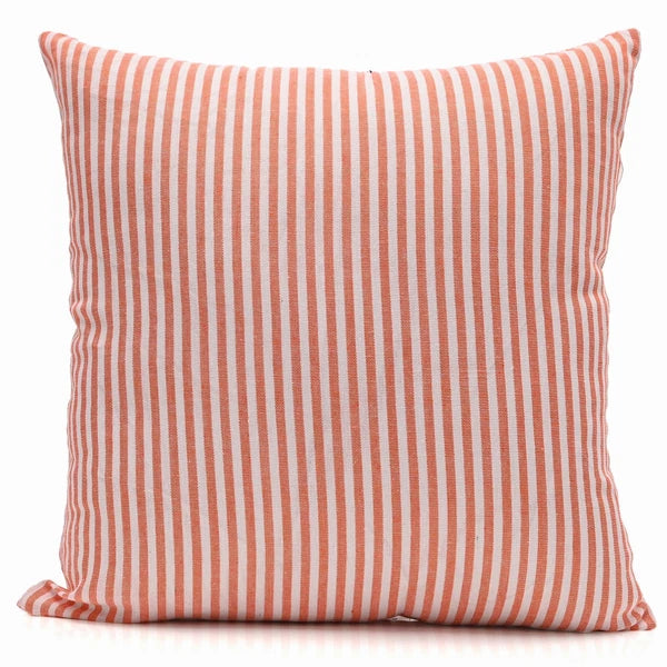 Cotton Cushion Covers Throw Pillow Cover Case Striped Home Sofa Decor-Set of 2
