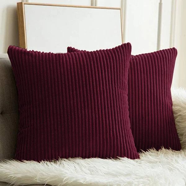 Pack of 1,2,4,6 Velvet Filled Cushion Covers 18x18 Sofa Decor Throw Pillow Cases