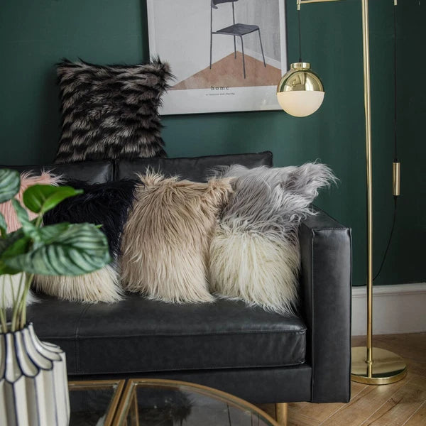 Fluffy Shaggy Cushion Cover Tassel Faux Wool Pillow Case Sofa Bed Throw Home Dec