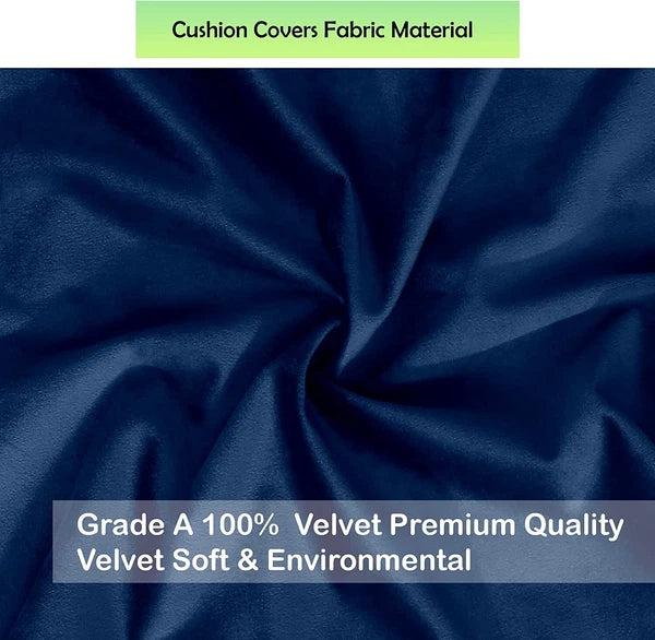 Crushed Cushion Covers or Velvet Cushions 18 x 18 Set of 2 Pair Bed Sofa Pillow