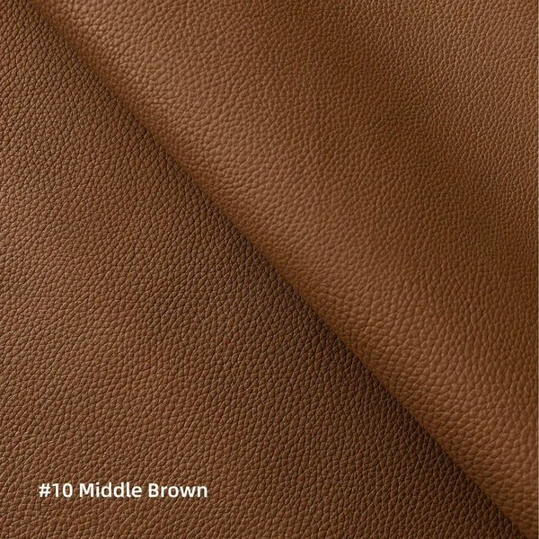 Pb010 Cushion Cover*Middle Brown*Faux Leather synthetic Litchi Skin Sofa Seat