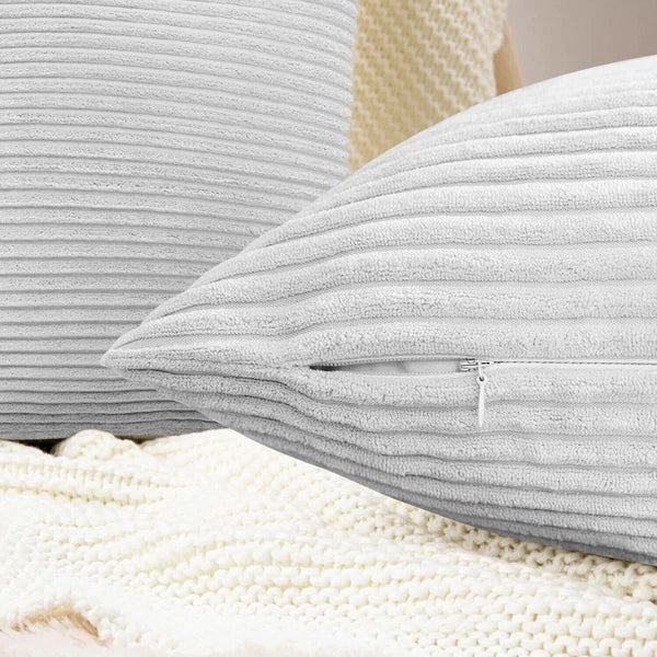 Pack of 1,2,4,6 Velvet Filled Cushion Covers 18x18 Sofa Decor Throw Pillow Cases